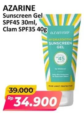 Promo Harga Azarine Hydrasoothe Sunscreen Gel SPF45 30 ml - Alfamart