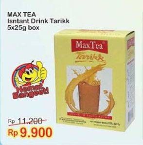 Promo Harga Max Tea Minuman Teh Bubuk per 5 sachet 25 gr - Indomaret