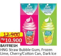 Promo Harga BAYFRESH Hang N Go Cotton Candy, Berry Cream, Dark Ice, Frozen Lime 1 pcs - Alfamart