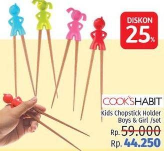 Promo Harga COOKS HABIT Kids Chopstick Holder  - LotteMart