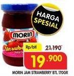 Promo Harga MORIN Jam Strawberry 170 gr - Superindo