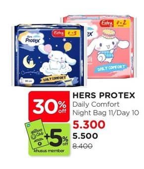 Promo Harga Hers Protex Daily/Night  - Watsons