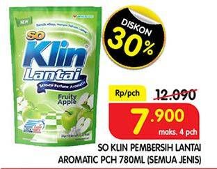 Promo Harga SO KLIN Pembersih Lantai All Variants 780 ml - Superindo