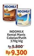 Promo Harga INDOMILK Susu Kental Manis Cokelat, Plain 370 gr - Indomaret