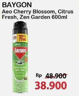 Promo Harga Baygon Insektisida Spray Cherry Blossom, Citrus Fresh, Zen Garden 600 ml - Alfamart