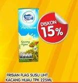 Promo Harga FRISIAN FLAG Susu UHT Purefarm Kacang Hijau 225 ml - Superindo