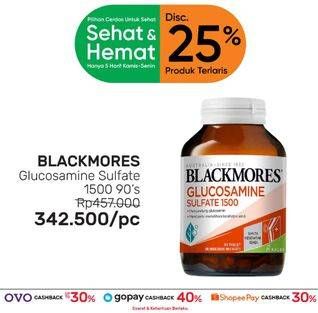 Promo Harga BLACKMORES Glucosamine Sulfate 1500 90 pcs - Guardian