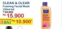 Promo Harga CLEAN & CLEAR Facial Wash All Variants 100 ml - Indomaret