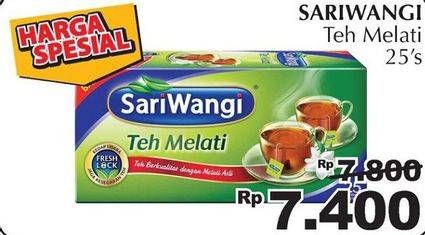 Promo Harga Sariwangi Teh Melati 25 pcs - Giant