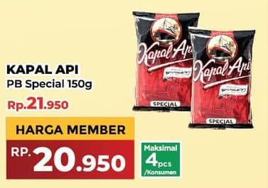 Promo Harga Kapal Api Kopi Bubuk Special 165 gr - Yogya