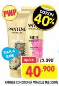 Promo Harga Pantene Conditioner Miracle All Variants 300 ml - Superindo
