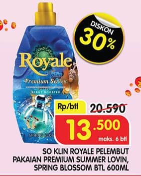 Promo Harga So Klin Royale Premium Series Spring Blossom, Summer Lovin 600 ml - Superindo