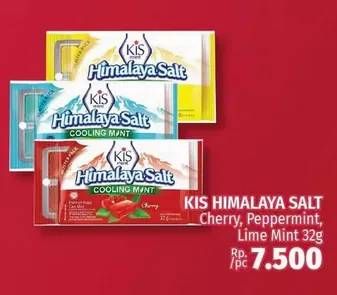 Promo Harga KIS Himalaya Salt Cherry Mint, Peppermint, Lime Mint 32 gr - LotteMart