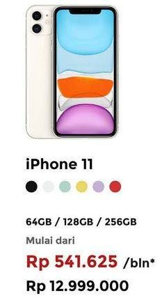 Promo Harga APPLE iPhone 11 | Liquid Retina HD LCD 6.1 inci - Kamera 12MP  - Erafone