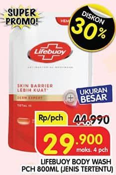 Promo Harga Lifebuoy Body Wash 800 ml - Superindo