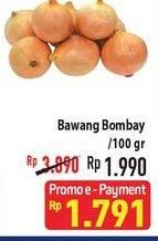 Promo Harga Bawang Bombay per 100 gr - Hypermart