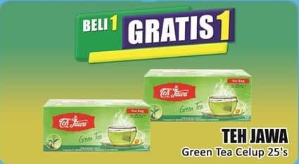 Promo Harga Teh Jawa Teh Celup Green Tea per 25 pcs 2 gr - Hari Hari