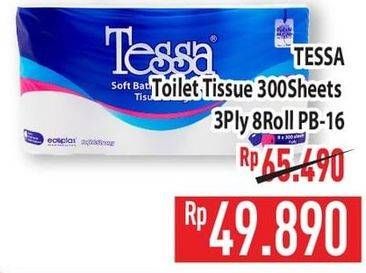 Promo Harga Tessa Toilet Tissue PB-16 8 roll - Hypermart