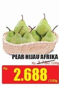 Promo Harga Pear Hijau Afrika per 100 gr - Hari Hari