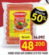 Promo Harga Kimbo Sosis Sapi Goreng 744 gr - Superindo