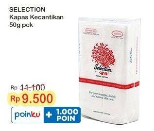 Promo Harga Selection Facial Cotton 50 gr - Indomaret