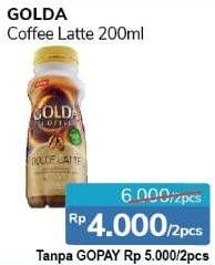 Promo Harga Golda Coffee Drink Dolce Latte per 2 botol 200 ml - Alfamidi