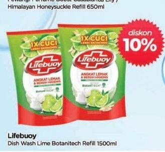 Promo Harga Lifebuoy Pencuci Piring Lime Botani 1500 ml - TIP TOP
