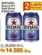 Promo Harga Bintang Zero 330 ml - Indomaret