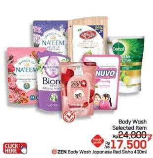Promo Harga NAEEM/Biore/Lifebuoy/Zen/Nuvo/Dettol Body Wash  - LotteMart