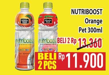 Promo Harga Minute Maid Nutriboost Orange 300 ml - Hypermart