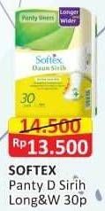 Promo Harga Softex Pantyliner Daun Sirih Longer And Wider 30 pcs - Alfamart