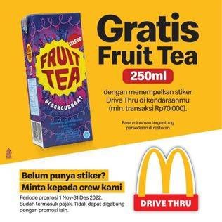 Promo Harga Sosro Fruit Tea  - McD