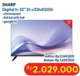 Promo Harga Sharp  2T-C32HD1500i | Digital TV  - Hypermart