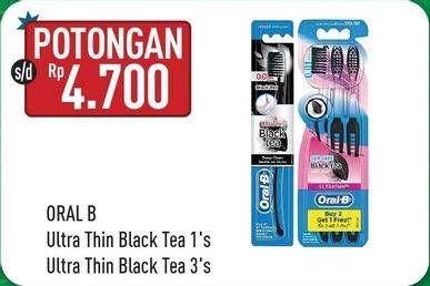 Promo Harga ORAL B Toothbrush Black Tea  - Hypermart
