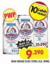 Promo Harga Bear Brand Susu Steril 189 ml - Superindo