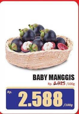 Promo Harga Manggis Baby per 100 gr - Hari Hari