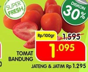 Promo Harga Tomat Bandung per 100 gr - Superindo