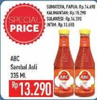 Promo Harga ABC Sambal Asli 335 ml - Hypermart