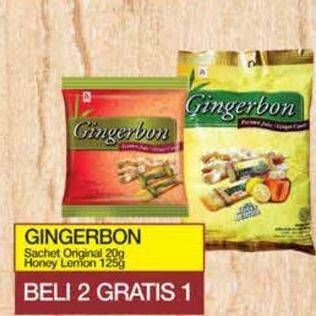 Promo Harga Gingerbon Permen Jahe Honey Lemon 20 gr - Yogya