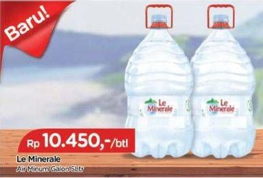 Promo Harga LE MINERALE Air Mineral 5 ltr - TIP TOP