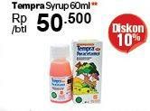 Promo Harga TEMPRA Syrup Paracetamol 60 ml - Carrefour
