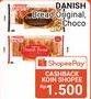 Promo Harga MY ROTI Danish Bread Chocolate, Original 200 gr - Alfamidi