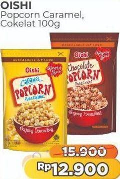 Promo Harga Oishi Popcorn Coklat, Karamel 100 gr - Alfamart