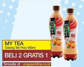 Promo Harga MY TEA Minuman Teh Oolong per 2 botol 450 ml - Yogya