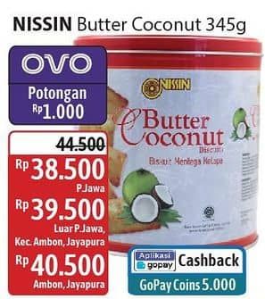 Promo Harga Nissin Biscuits Butter Coconut 345 gr - Alfamidi