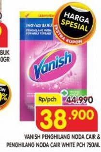 Promo Harga Vanish Penghilang Noda Cair Pink, Putih 750 ml - Superindo