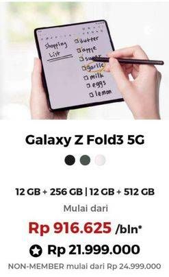 Promo Harga SAMSUNG Galaxy Z Fold3 5G  - Erafone