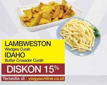 Promo Harga LAMBWESTON Wedges Curah / IDAHO Butter Crusader Curah  - Yogya