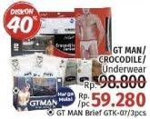 Promo Harga GT MAN/CROCODILE Underware  - LotteMart