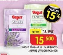 Promo Harga Bagus FANCYS Pengharum Lemari Jasmine, Lavender 60 gr - Superindo